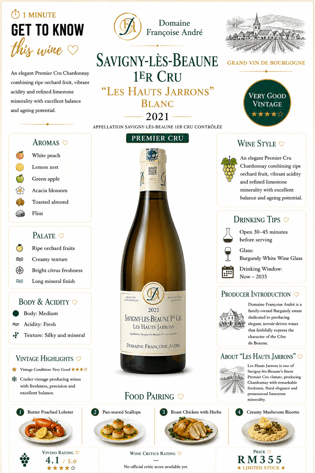 Savigny-lès-Beaune 1er Cru "Les Hauts Jarrons" Blanc